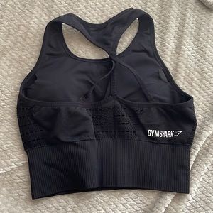 Gym shark black sports bra full support